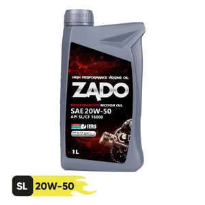 روغن موتور خودرو  زادو مدل sae 20w 50 sl حجم 1 لیتر